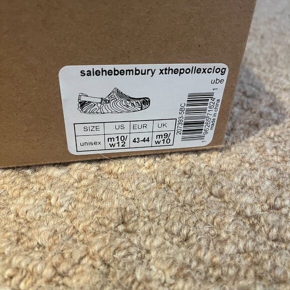 Crocs Pollex Clog by Salehe Bembury – Ube (Dark Purple) – Men’s Size 10 - Picture 7 of 14